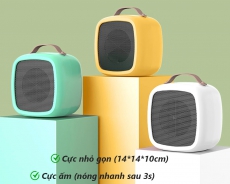 Máy Sưởi Ấm mini Cầm Tay 500W nóng nhanh, Không Phát Sáng, Không Gây Ồn, Không Gây Bỏng