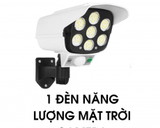 Đèn Năng Lượng Mặt Trời Giả Camera Chống trộm, chống nước, Có Điều Khiển Cảm Biến 