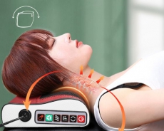 Gối massage cổ vai gáy, gối massage hồng ngoại cao cấp