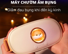 Máy chườm ấm bụng, Đai chườm nóng, massage giảm đau bụng, đau lưng